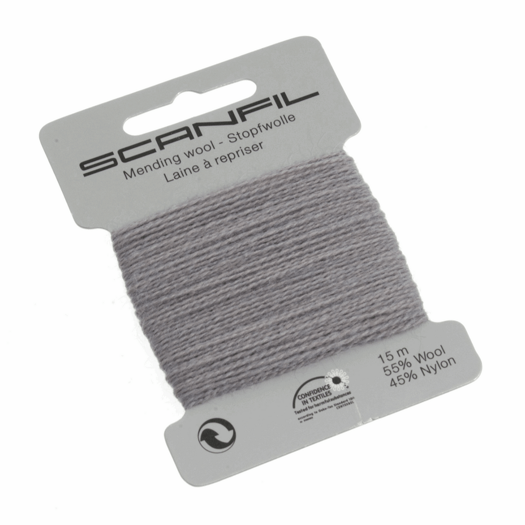 www.thecraftshop.net Scanfil - Mending Wool Thread - 15m - Col. 058 School Grey
