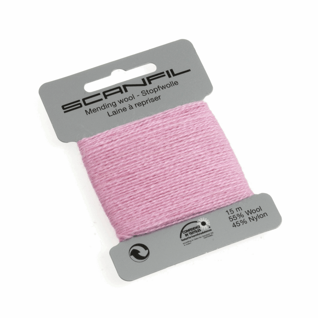 www.thecraftshop.net Scanfil - Mending Wool Thread - 15m - Col. 068 Pink