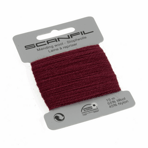 www.thecraftshop.net Scanfil - Mending Wool Thread - 15m - Col. 072 Burgundy