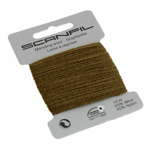 www.thecrafsthop.net Scanfil - Mending Wool Thread - 15m - Col. 096 Olive