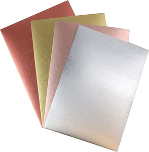 Dovecraft - Premium Textured Metallic Card -  240gsm - 8 x A4 Sheets