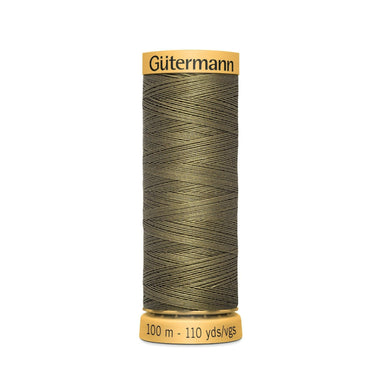 www.thecraftshop.net Gutermann 100% Natural Cotton Sewing Thread - 100m - Col. 825 Sage Brown