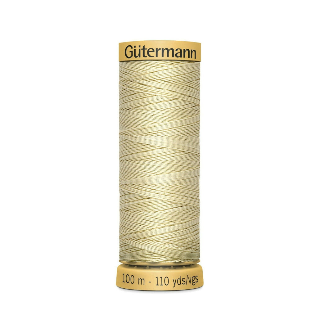 www.thecraftshop.net Gutermann 100% Natural Cotton Sewing Thread - 100m - Col. 828 Champagne