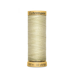 www.thecraftshop.net Gutermann 100% Natural Cotton Sewing Thread - 100m - Col. 829 Straw