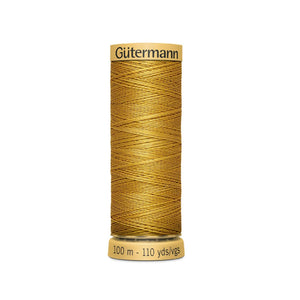 www.thecraftshop.net Gutermann 100% Natural Cotton Sewing Thread - 100m - Col. 847 Gold