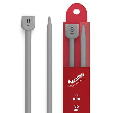 www.thecraftshop.net Whitecroft Essentials - 35cm Knitting Needles - Single Point - 8mm / UK0
