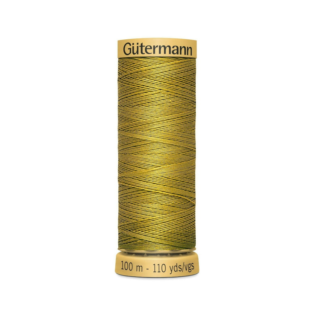 www.thecraftshop.net Gutermann 100% Natural Cotton Sewing Thread - 100m - Col. 956 Mustard