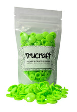 Load image into Gallery viewer, Trucraft - Plastic Kam Snaps - 50 Sets - B50 Glossy Lime Green - Size 20 T5
