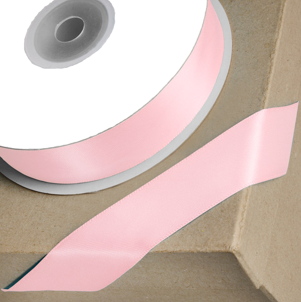 Trucraft - Double Sided Satin Craft Ribbon - 15mm x 2m Length - Blossom Pink
