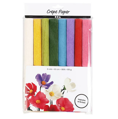 www.thecraftshop.net Creativ - Crepe Paper Pack - 8 Rolls - Standard