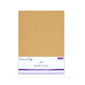 Dovecraft - Premium Recycled Kraft Card - 240gsm - 10 x A4 Sheets