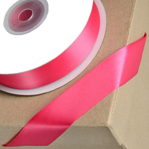 Trucraft - Double Sided Satin Craft Ribbon - 15mm x 2m Length - Fuchsia