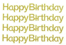 Load image into Gallery viewer, Italian Options - HAPPY BIRTHDAY Stickers - Gold Glitter
