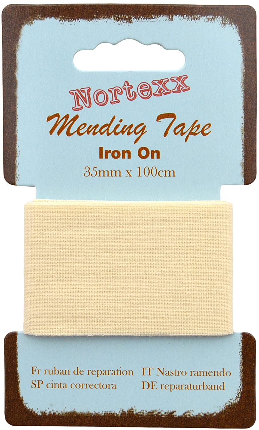 www.thecraftshop.net Nortexx - Iron on Mending Tape - CREAM - 35mm Wide x 1m