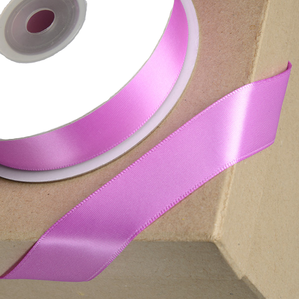 Trucraft - Double Sided Satin Craft Ribbon - 15mm x 2m Length - Orchid