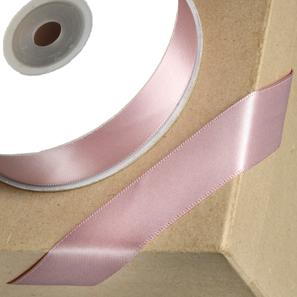 Trucraft - Double Sided Satin Craft Ribbon - 15mm x 2m Length - Taupe
