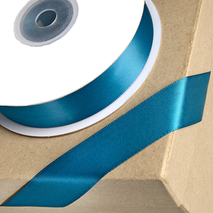 Trucraft - Double Sided Satin Craft Ribbon - 15mm x 2m Length - Teal