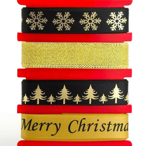 thecraftshop.net Italian Options - Elegance Christmas Ribbons 8M (4 Designs - 2m)