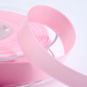 Trucraft - Satin Ribbon - 25mm 1" Wide x 2 Metre Length - Baby Pink