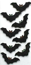 Load image into Gallery viewer, thecraftshop.net Italian Options - Halloween Glitter Bats Card Toppers
