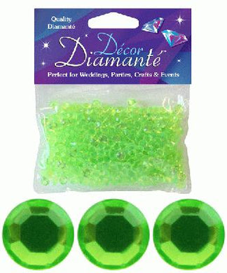 thecraftshop.net eleganza 6mm scatter gems lime green 5055370622036