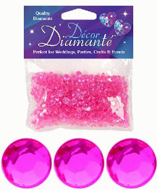 thecraftshop.net eleganza 6mm scatter gems HOT PINK 5055370622173