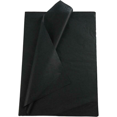 thecraftshop.net - Luxury Tissue Paper - BLACK - Bulk Pack - 25 x Sheets - 50cm x 70cm