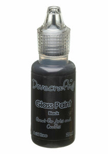 Dovecraft - Glass Paint - Easy Application - 20ml - Black