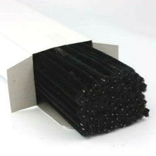 Load image into Gallery viewer, thecraftshop.net 100 x Jumbo Premium Craft Pipe Cleaners Chenille Stems 300mm x 6mm - BLACK
