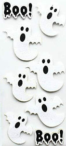 thecraftshop.net Italian Options - Halloween Glitter Ghosts Card Toppers