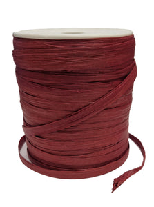 Trucraft - Raffia Paper Ribbon - 7mm Wide x 90 Metre Roll - BURGUNDY