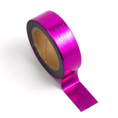 www.thecraftshop.net Italian Options - Washi Tape - 15mm x 10m Roll - Cerise Metallic