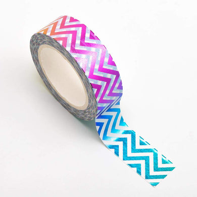 www.thecraftshop.net Italian Options - Washi Tape - 15mm x 10m Roll - Rainbow Chevron