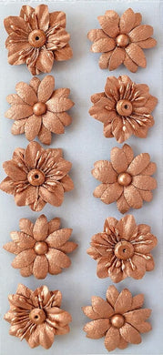 thecraftshop.net Italian Options - Handcrafted Metallic Paper Flowers - Copper