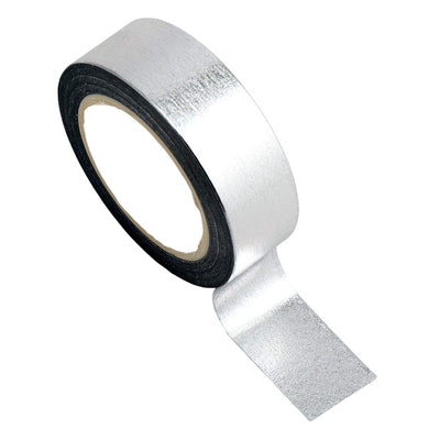 www.thecraftshop.net Italian Options - Washi Tape - 15mm x 10m Roll - Silver Metallic