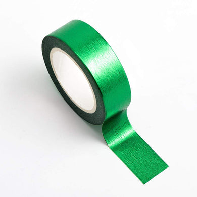 Italian Options - Washi Tape - 15mm x 10m Roll - Emerald Metallic