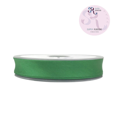 thecraftshop.net Super Ribbons - Satin Bias Binding Tape 25m Full Reel - 20mm Wide - Emerald Green