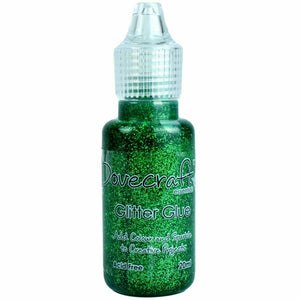 Dovecraft - Glitter Glue - Easy Application - 20ml - Forest Green