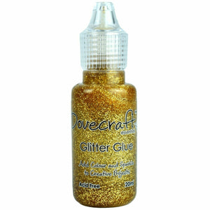 Dovecraft - Glitter Glue - Easy Application - 20ml - Gold