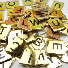 Load image into Gallery viewer, thecraftshop.net - Dovecraft - Mini Scrabble Letter Tiles - 1cm x 200 - GOLD
