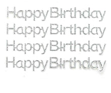 Load image into Gallery viewer, Italian Options - HAPPY BIRTHDAY Stickers - Silver Glitter
