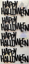 Load image into Gallery viewer, thecraftshop.net Italian Options - Happy Halloween Black Glitter Card Toppers
