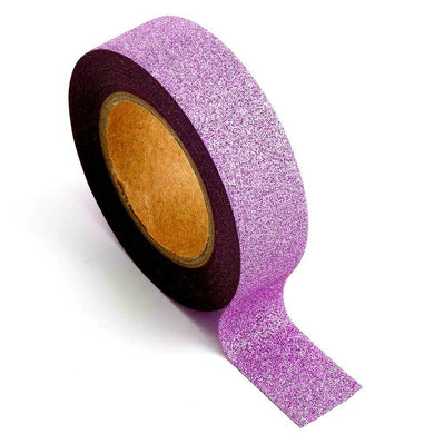 www.thecraftshop.net Italian Options - Glitter Washi Tape - 15mm x 10m Roll - Lilac