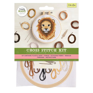 DoCrafts - Simply Make - Cross Stitch Kit - Cute Lion