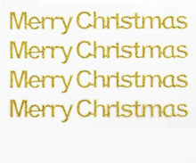 Load image into Gallery viewer, thecraftshop.net Italian Options - MERRY CHRISTMAS Stickers - Gold Glitter
