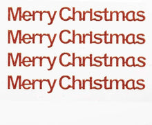 Load image into Gallery viewer, thecraftshop.net Italian Options - MERRY CHRISTMAS Stickers - Red Glitter
