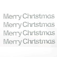 Load image into Gallery viewer, thecraftshop.net Italian Options - MERRY CHRISTMAS Stickers - Silver Glitter
