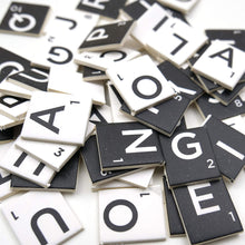 Load image into Gallery viewer, thecraftshop.net Dovecraft - Mini Scrabble Letter Tiles - 1cm x 200 - BLACK &amp; WHITE
