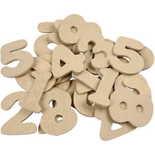 Load image into Gallery viewer, thecraftshop.net - Creotime - MDF Wooden 4cm Numbers -  Pack of 30- 5707167701683
