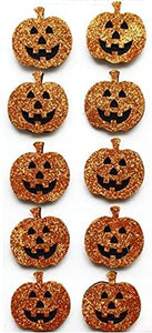 thecraftshop.net Italian Options - Halloween Glitter Pumpkins Card Toppers
